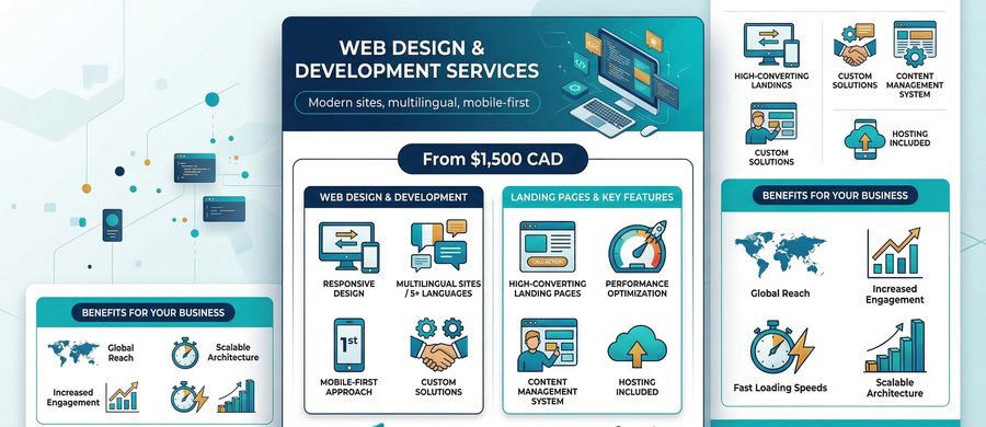 AI-personalized web page layouts on a laptop screen